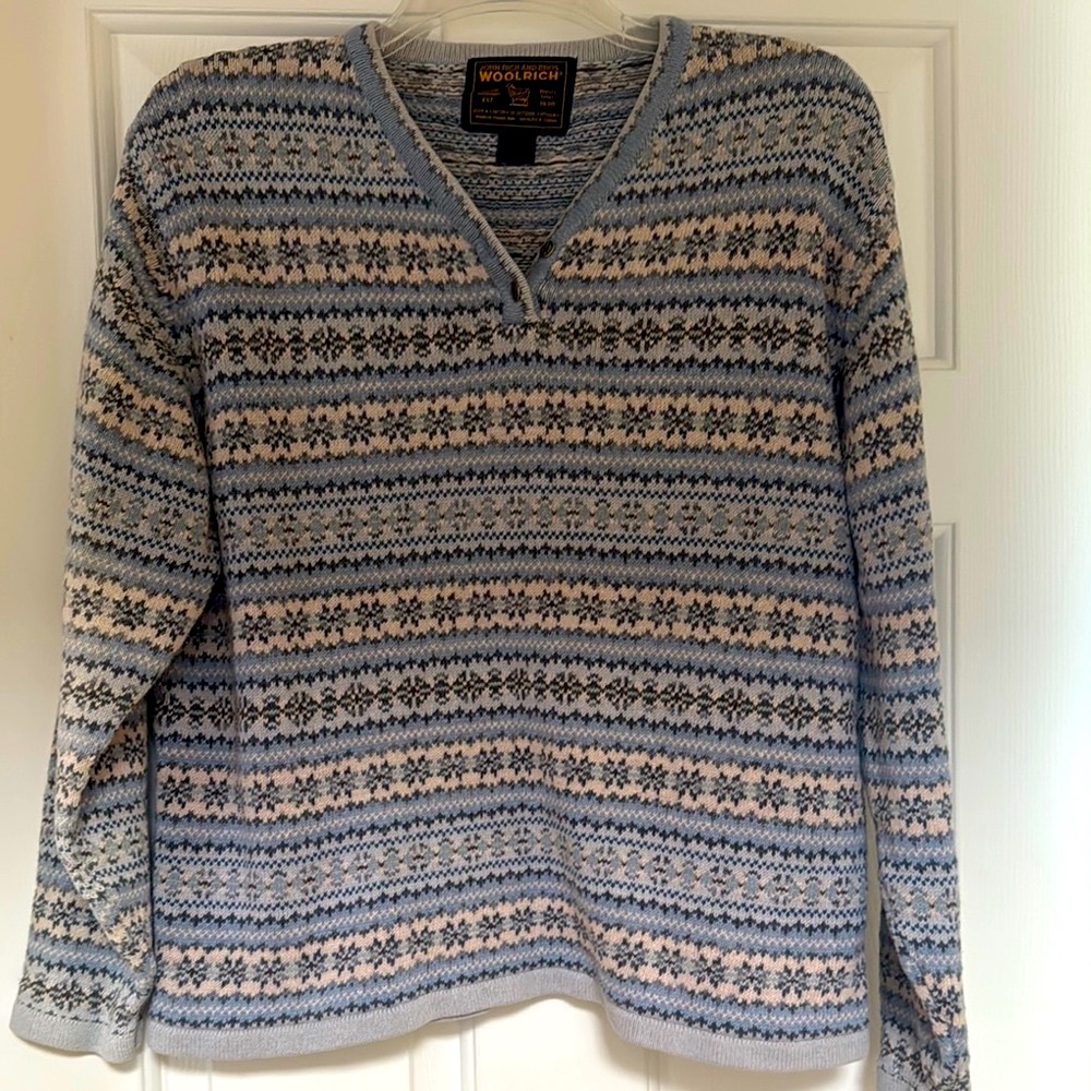 John Rich and Bros WOOLRICH Snowflake Men's Sweater
